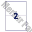 Etikett AVERY L8012-10 210x148mm antimikrobiális átlátszó 20 címke/doboz 10 ív/doboz