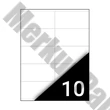 Etikett FORTUNA 105x57mm univerzális 1000 címke/doboz 100 ív/doboz