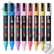 Filctoll UNI Posca PC-5M pasztell színek 8 darabos
