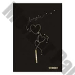 Füzet sima STREET A/5 54 lapos Black&Gold