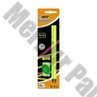 Grafitceruza BIC Eco Evolution Black HB hatszögletű 2 darabos neon+radír+hegyező