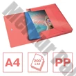 Gumis mappa ESSELTE Colour Breeze PP Jumbo A/4 25mm korall