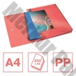 Gumis mappa ESSELTE Colour Breeze PP Jumbo Plus A/4 40mm korall