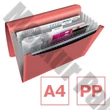 Harmonika mappa ESSELTE Colour Breeze A/4 6 rekeszes korall
