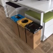 Hulladéktároló karton szelektív 20 L műanyaghoz magyar felirattal