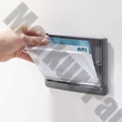 Irányítótábla DURABLE Click Sign A/5 fekvő 148x210 mm grafit