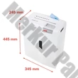 Iratmegsemmisítő HSM Shredstar X10 konfetti 10 lap