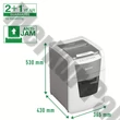 Iratmegsemmisítő LEITZ IQ Autofeed smallOffice 100 P5 Pro mikrokonfetti 6 lap