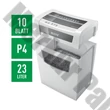 Iratmegsemmisítő LEITZ IQ Home Office konfetti P4 10 lap fehér