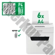 Iratmegsemmisítő LEITZ IQ Protect Premium 6X konfetti 6 lap