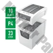 Iratmegsemmisítő LEITZ IQ Slim Home Office konfetti P4 10 lap fehér