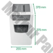 Iratmegsemmisítő LEITZ IQ Slim Home Office konfetti P4 10 lap fehér