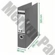 Iratrendező LEITZ Recycle A/4 80 mm 180° kék