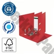 Iratrendező LEITZ Recycle A/4 80 mm 180° piros