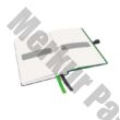 Jegyzetfüzet LEITZ Complete A/6 80 lapos kockás fekete