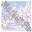 Lemeznaptár REALSYSTEM 300x300mm Happy Unicorns 2026.