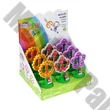 Olló iskolai display FIORELLO GR-1509 virágos fogó rész kerekített 15cm 9 darabos