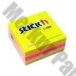 Öntapadós jegyzettömb STICK`N 51x51mm neon mix 250 lap