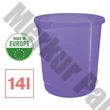 Papírkosár ESSELTE Colour Breeze 14 liter áttettsző levendula