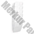 Prospektustartó DURABLE Flexiplus A/4 álló fali 6 részes átlátszó