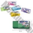 Radír GIOTTO mini gomma pasztell színek