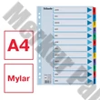 Regiszter ESSELTE Mylar A/4 laminált karton Jan-Dec