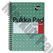 Spirálfüzet kockás PUKKA PAD A/4 100 lapos Metallic világoskék