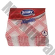 Szalvéta SINDY 1 rétegű 45 lapos 33x33 cm piros kockás