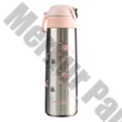 Termosz WABO 420 ml acél fedeles ezüst flamingo