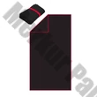 Törölköző PROMO Active lang XL 80x160 cm fekete/piros rugalmas csíkkal