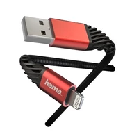 Adatkábel HAMA Extreme Lightning 1,5m fekete/piros Adatkábel HAMA Extreme Lightning 1,5m fekete/piros