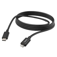 Adatkábel HAMA USB-C/Lightning 3m fekete Adatkábel HAMA USB-C/Lightning 3m fekete