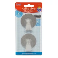 Akasztó szett öntapadós rozsdamentes acél 2 darabos Akasztó szett öntapadós rozsdamentes acél 2 darabos