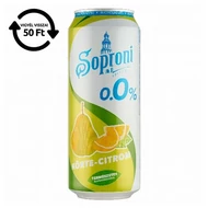 Alkoholmentes sör SOPRONI körte-citrom 0,0% 500 ml DRS Alkoholmentes sör SOPRONI körte-citrom 0,0% 500 ml DRS