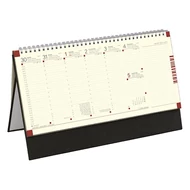 Asztali naptár kép nélküli TOPTIMER C051 álló sárga lapos fekete 2026.