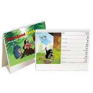 Asztali naptár képes REALSYSTEM álló fehér lapos Kisvakond 2026.