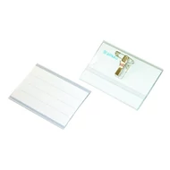 Azonosítókártya tartó DONAU 88x55 mm csipesszel és tűvel átlátszó Azonosítókártya tartó DONAU 88x55 mm csipesszel és tűvel átlátszó