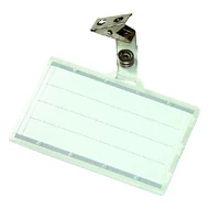 Azonosítókártya tartó DONAU 88x55 mm csipeszes PP átlátszó Azonosítókártya tartó DONAU 88x55 mm csipeszes PP átlátszó