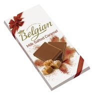 Csokoládé BELGIAN Milk Salted Caramel sós karamellás tejcsokoládé 100 g Csokoládé BELGIAN Milk Salted Caramel sós karamellás tejcsokoládé 100 g
