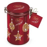 Csokoládé LINDT Lindor Tin tejcsokoládé golyók fém díszdobozban 150 g