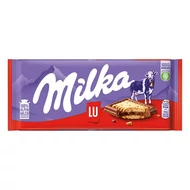 Csokoládé MILKA Alpesi tejcsokoládés-Kekszes 87 g Csokoládé MILKA Alpesi tejcsokoládés-Kekszes 87 g