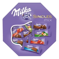 Csokoládé válogatás MILKA Singles mix 138 g