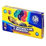 Dekorfesték ASTRA glitter színek 6 darabos Dekorfesték ASTRA glitter színek 6 darabos
