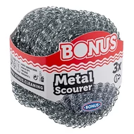 Edénysúroló BONUS fém dörzsi párna 8x8x1,4cm 3 darabos Edénysúroló BONUS fém dörzsi párna 8x8x1,4cm 3 darabos