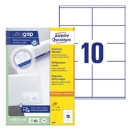 Etikett AVERY 3425 105x57mm univerzális 1000 címke/doboz 100 ív/doboz Etikett AVERY 3425 105x57mm univerzális 1000 címke/doboz 100 ív/doboz