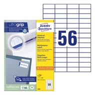 Etikett AVERY 3668 52,5x21,2mm univerzális 5600 címke/doboz 100 ív/doboz Etikett AVERY 3668 52,5x21,2mm univerzális 5600 címke/doboz 100 ív/doboz
