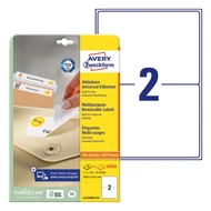 Etikett AVERY L4734REV-25 199,6x143,5mm univerzális visszaszedhető 60 címke/doboz 30 ív/doboz Etikett AVERY L4734REV-25 199,6x143,5mm univerzális visszaszedhető 60 címke/doboz 30 ív/doboz