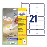 Etikett AVERY L6023REV-25 63,5X38,1 univerzális visszaszedhető 25+5 ív/doboz Etikett AVERY L6023REV-25 63,5X38,1 univerzális visszaszedhető 25+5 ív/doboz