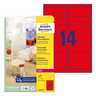 Etikett AVERY L7263R-25 99,1x38,1mm laser neon piros 350 címke/doboz 25 ív/doboz Etikett AVERY L7263R-25 99,1x38,1mm laser neon piros 350 címke/doboz 25 ív/doboz