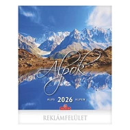 Falinaptár CSG 300x340mm álló Alpok 2026. Falinaptár CSG 300x340mm álló Alpok 2026.